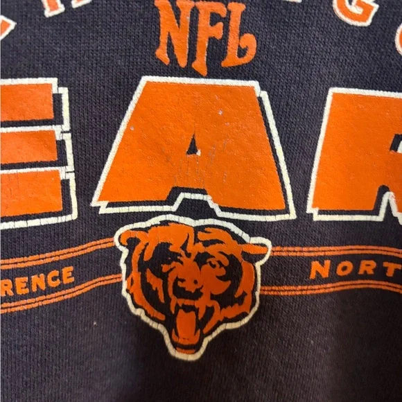 NFL Chicago Bears Navy and Orange Crewneck Sweater - Picture 4 of 7
